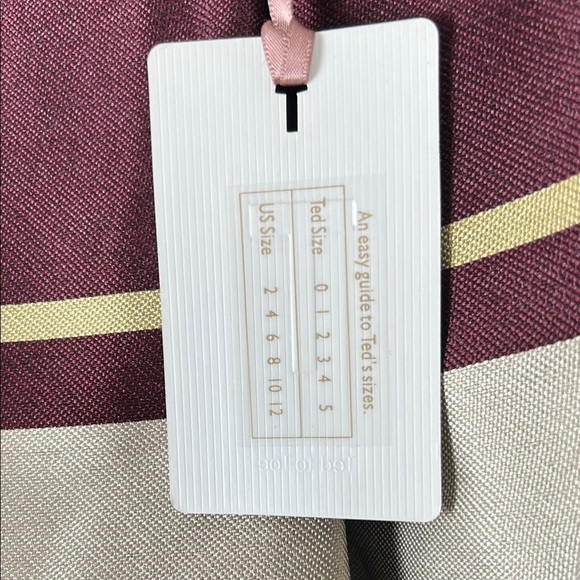 NWT Ted Baker Majida London Blue and Black A-Line Skirt 6 - Picture 8 of 12